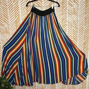 Colorful Striped Women's Skirt